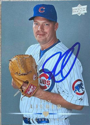 Jon Lieber Signed 2008 Upper Deck Baseball Card - Chicago Cubs