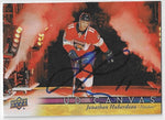 Jonatan Huberdeau Signed 2017-18 Upper Deck Canvas Hockey Card - Florida Panthers