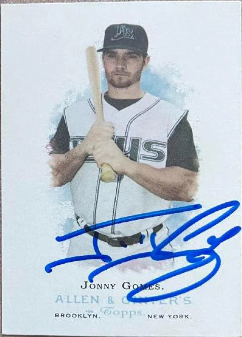 Jonny Gomes Signed 2006 Allen & Ginter Baseball Card - Tampa Bay Rays