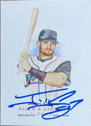 Jonny Gomes Signed 2007 Allen & Ginter Baseball Card - Tampa Bay Devil Rays