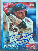 Jonny Gomes Signed 2015 Topps Update Baseball Card - Atlanta Braves