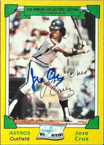 Jose Cruz Autographed 1982 Topps Drake's Big Hitters Baseball Card - Houston Astros #10