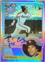 Jose Cruz Autographed 2002 Topps Archives Reserve Baseball Card - Houston Astros #37