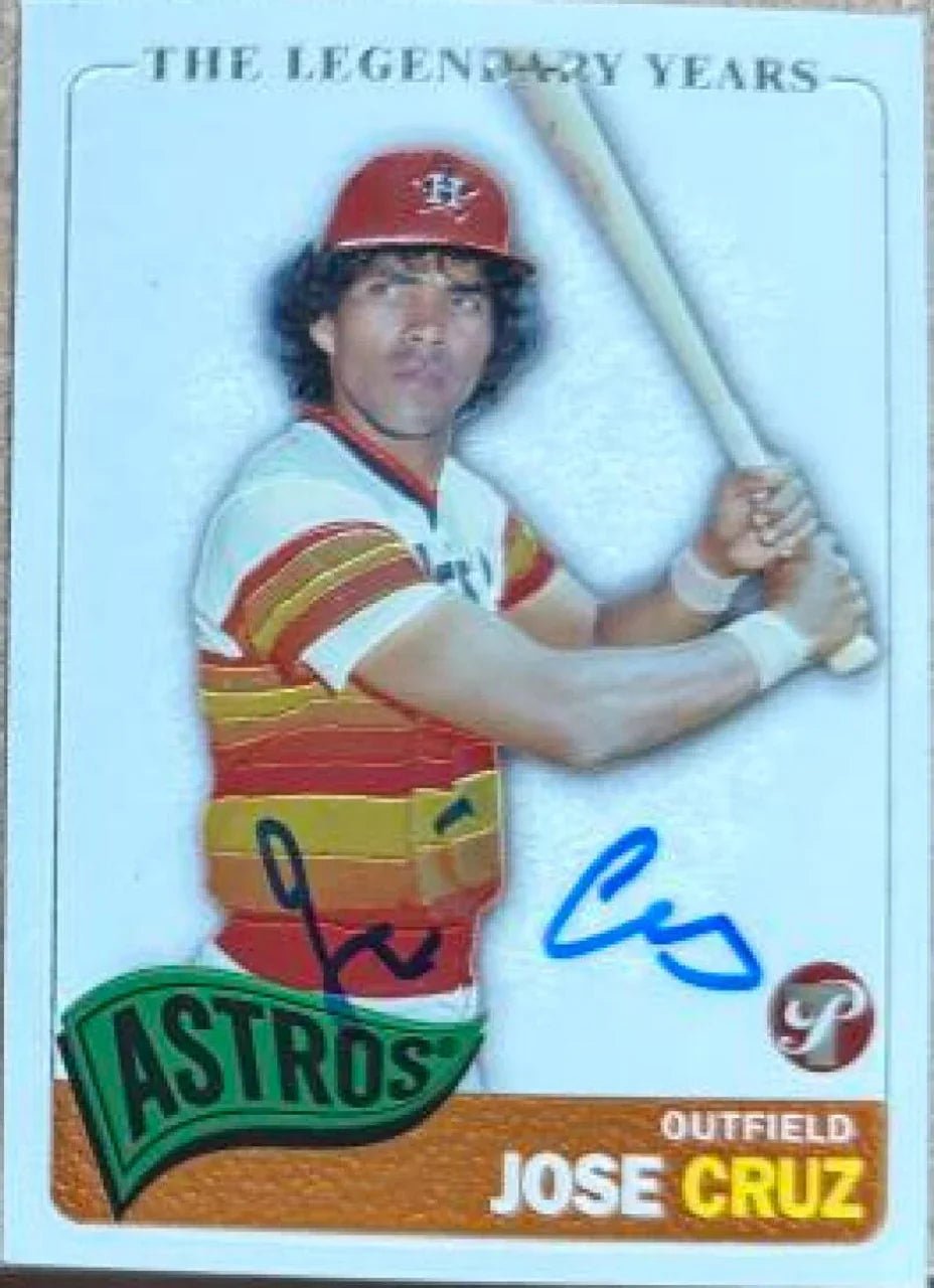 Jose Cruz Autographed 2005 Topps Pristine Legends Baseball Card - Houston Astros