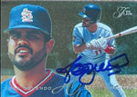 Jose Oquendo Signed 1995 Flair Baseball Card - St Louis Cardinals