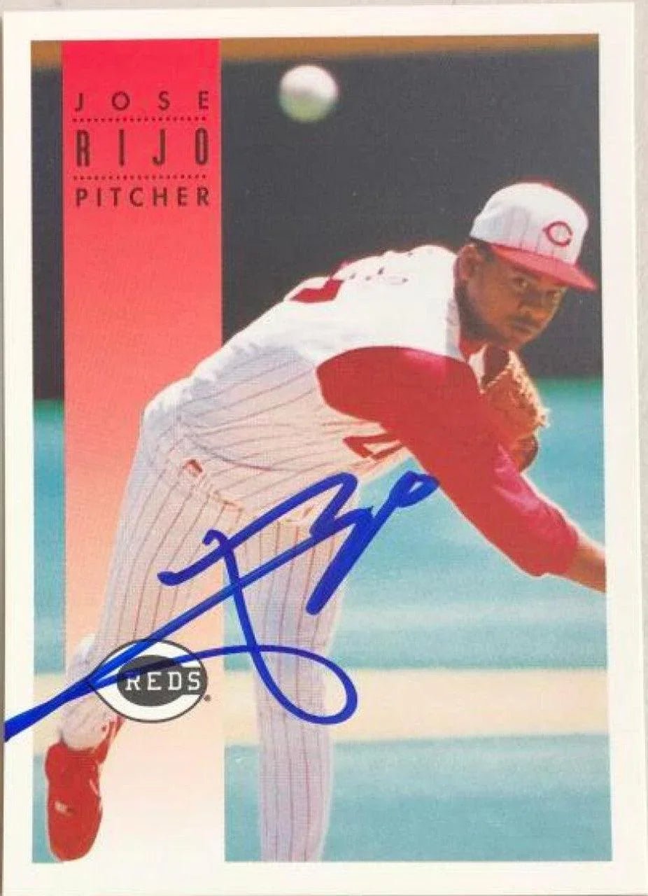Jose Rijo Signed 1994 Kahn's Baseball Card - Cincinnati Reds