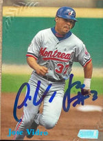 Jose Vidro Signed 1998 Stadium Club Baseball Card - Montreal Expos #18