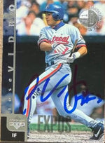 Jose Vidro Signed 1998 Upper Deck Baseball Card - Montreal Expos #436 DD