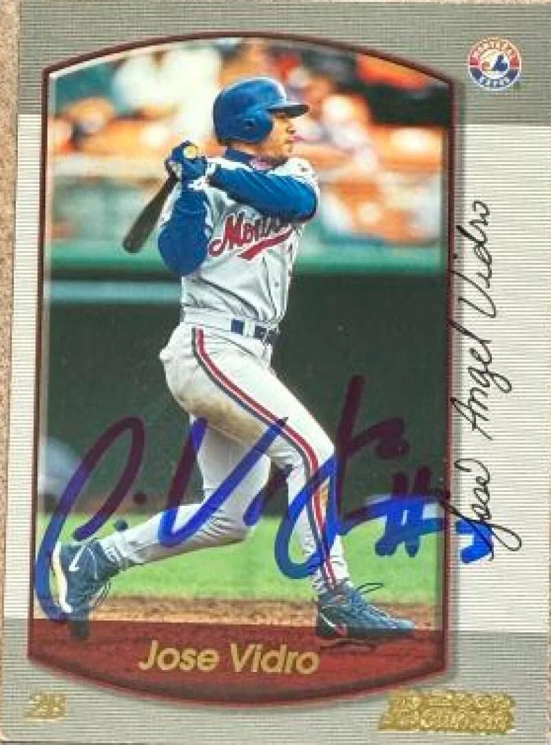 Jose Vidro Signed 2000 Bowman Baseball Card - Montreal Expos #101