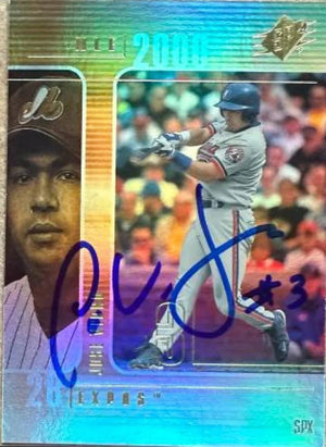 Jose Vidro Signed 2000 SPx Baseball Card - Montreal Expos #163