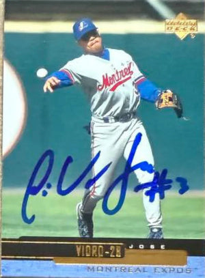 Jose Vidro Signed 2000 Upper Deck Baseball Card - Montreal Expos #430