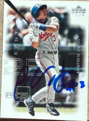 Jose Vidro Signed 2000 Upper Deck Pros & Prospects Baseball Card - Montreal Expos #68
