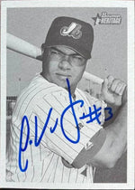 Jose Vidro Signed 2001 Bowman Heritage Baseball Card - Montreal Expos
