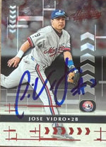 Jose Vidro Signed 2001 Playoff Absolute Memorabilia Baseball Card - Montreal Expos #145