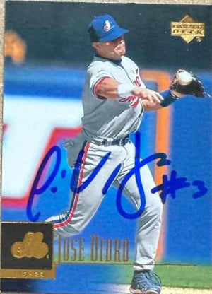 Jose Vidro Signed 2001 Upper Deck Baseball Card - Montreal Expos #403