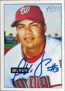Jose Vidro Signed 2005 Bowman Heritage Baseball Card - Washington Nationals - PastPros