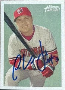 Jose Vidro Signed 2006 Bowman Heritage Baseball Card - Washington Nationals