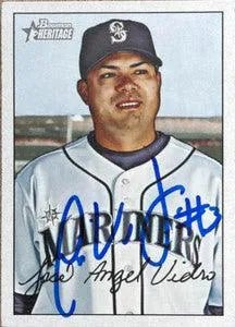 Jose Vidro Signed 2007 Bowman Heritage Baseball Card - Seattle Mariners