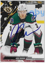 Josh Brown Signed 2022-23 Upper Deck Hockey Card - Arizona Coyotes