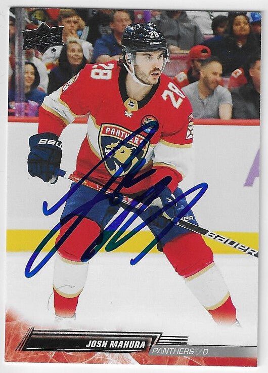 Josh Mahura Signed 2022-23 Upper Deck Hockey Card - Florida Panthers