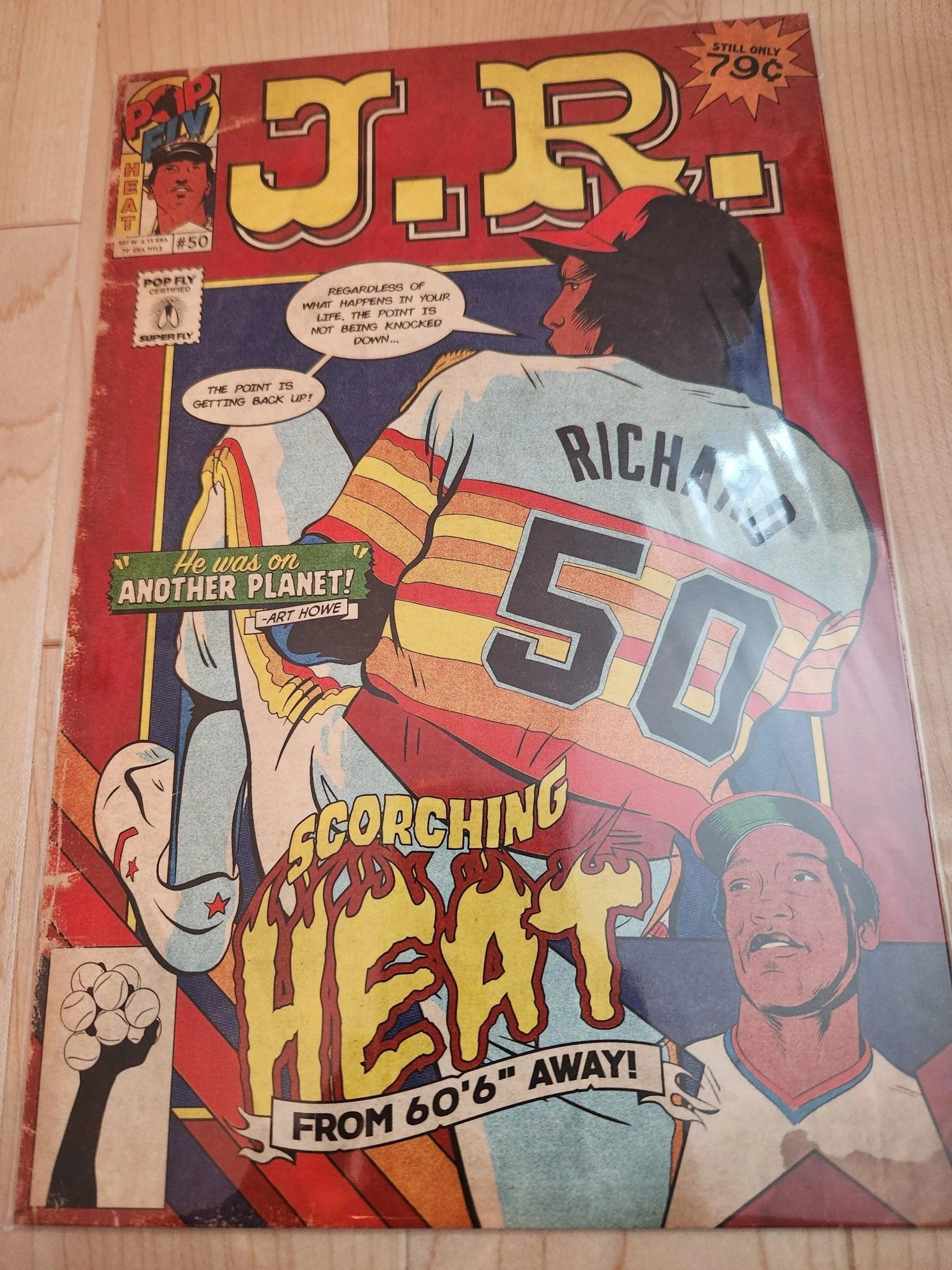 "J.R." JR Richard Pop Fly Pop Shop Print #85 – Signed by Daniel Jacob Horine