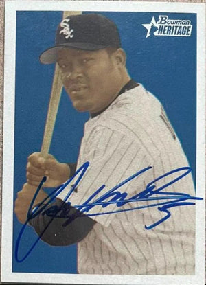 Juan Uribe Signed 2006 Bowman Heritage Baseball Card - Chicago White Sox