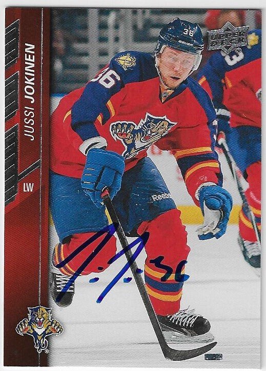 Jussi Jokinen Signed 2015-16 Upper Deck Hockey Card - Florida Panthers