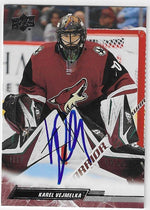 Karel Vajmelka Signed 2022-23 Upper Deck Hockey Card - Arizona Coyotes