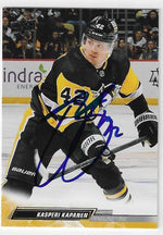 Kasperi Kapanen Signed 2022-23 Upper Deck Hockey Card - Pittsburgh Penguins