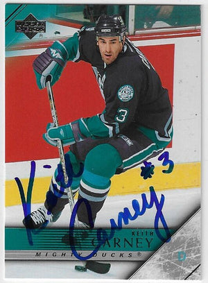 Keith Carney Signed 2005-06 Upper Deck Hockey Card - Anaheim Mighty Ducks