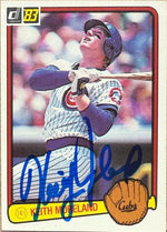 Keith Moreland Signed 1983 Donruss Baseball Card - Chicago Cubs #309