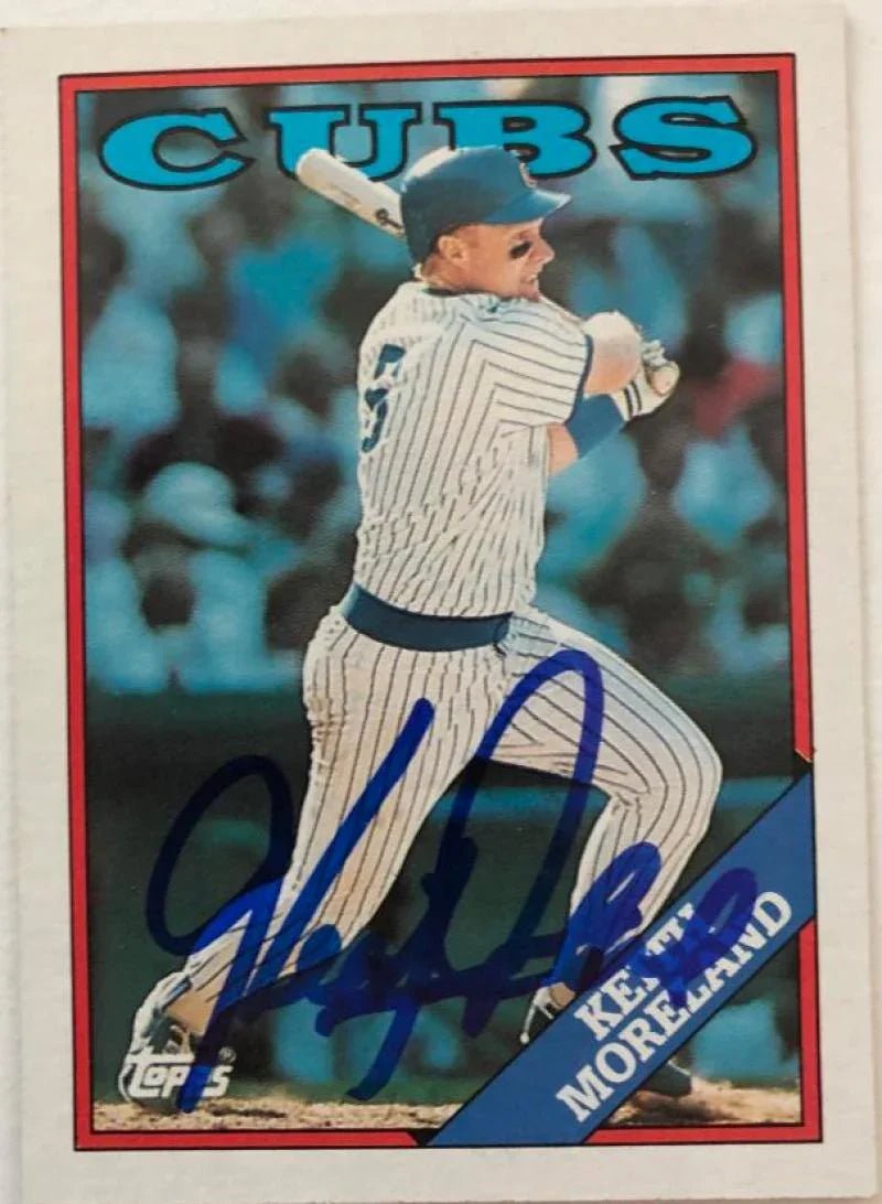 Keith Moreland Signed 1988 Topps Baseball Card - Chicago Cubs #416