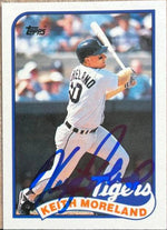 Keith Moreland Signed 1989 Topps Traded Baseball Card - Detroit Tigers #83T