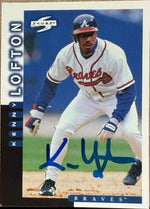 Kenny Lofton Autographed 1998 Score Baseball Card - Atlanta Braves