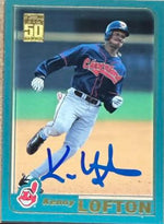Kenny Lofton Autographed 2001 Topps Baseball Card - Cleveland Indians #448