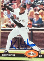 Kenny Lofton Autographed 2003 Donruss Baseball Card - San Francisco Giants
