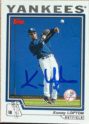 Kenny Lofton Autographed 2004 Topps  Baseball Card- New York Yankees