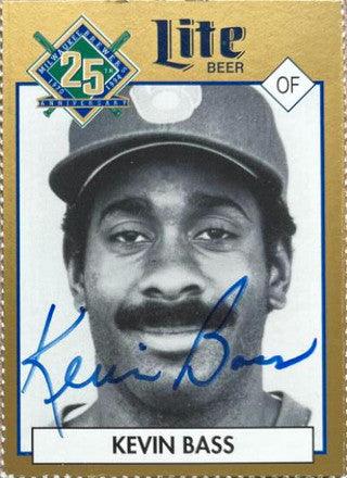 Kevin Bass Signed 1994 Miller Brewing Baseball Card - Milwaukee Brewers - PastPros