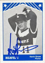 Kevin Gross Signed 1983 TCMA Baseball Card - Portland Beavers - PastPros