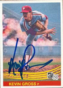 Kevin Gross Signed 1984 Donruss Baseball Card - Philadelphia Phillies - PastPros