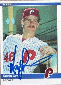 Kevin Gross Signed 1984 Fleer Baseball Card - Philadelphia Phillies