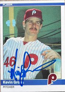 Kevin Gross Signed 1984 Fleer Baseball Card - Philadelphia Phillies - PastPros