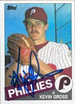 Kevin Gross Signed 1985 Topps Baseball Card - Philadelphia Phillies