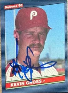Kevin Gross Signed 1986 Donruss Baseball Card - Philadelphia Phillies