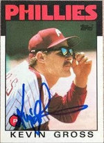 Kevin Gross Signed 1986 Topps Tiffany Baseball Card - Philadelphia Phillies
