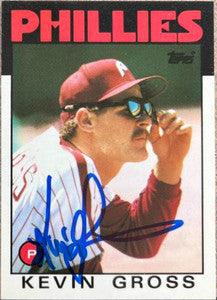 Kevin Gross Signed 1986 Topps Tiffany Baseball Card - Philadelphia Phillies - PastPros