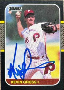 Kevin Gross Signed 1987 Donruss Baseball Card - Philadelphia Phillies - PastPros