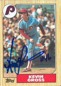 Kevin Gross Signed 1987 Topps Baseball Card - Philadelphia Phillies - PastPros