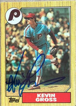 Kevin Gross Signed 1987 Topps Tiffany Baseball Card - Philadelphia Phillies - PastPros