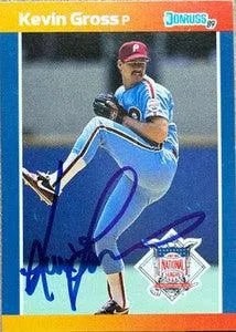 Kevin Gross Signed 1989 Donruss All-Stars Baseball Card - Philadelphia Phillies